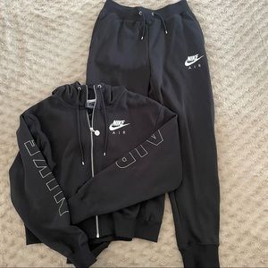 Nike black sweat suit